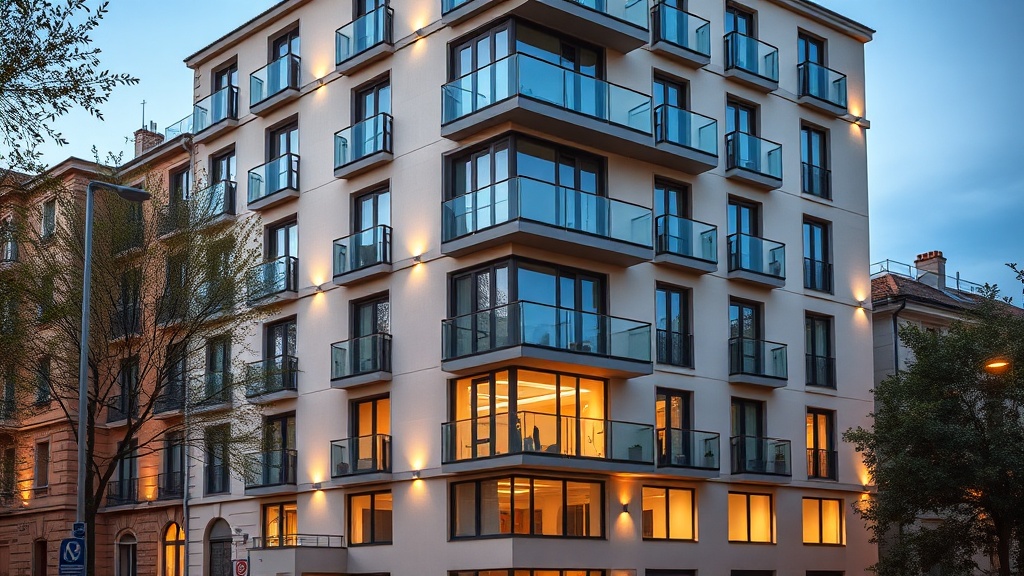 Estimer son appartement à Lyon — façade d'immeuble résidentiel moderne à Lyon